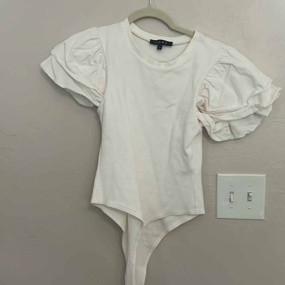 Women’s white bodysuit